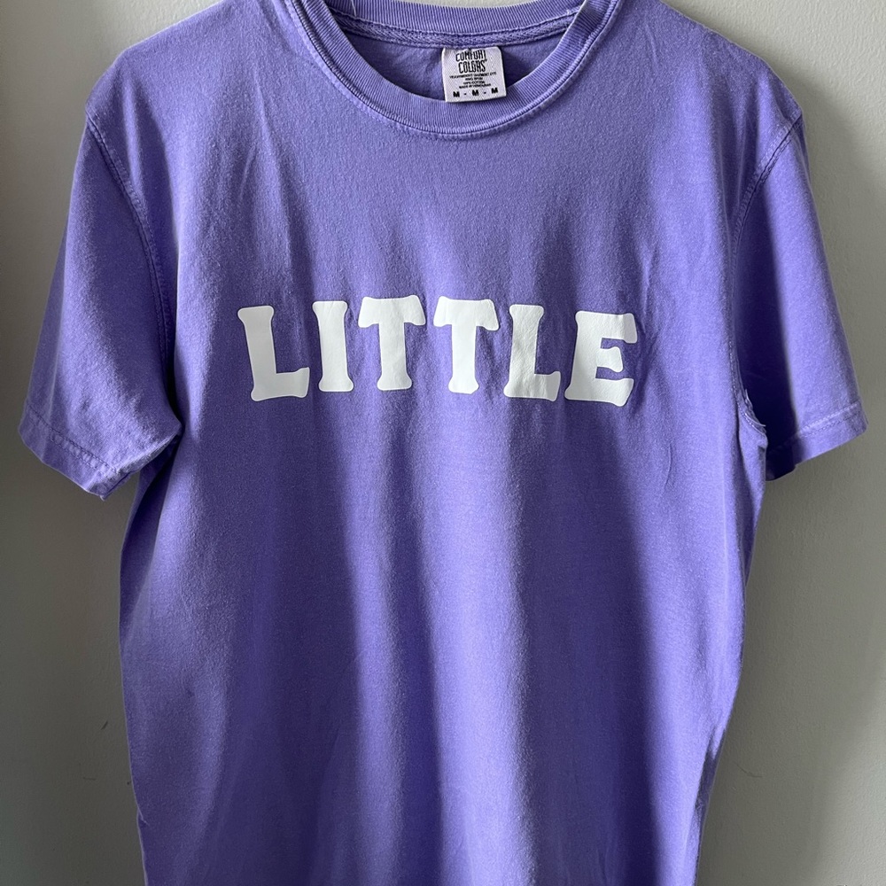 Comfort Colors “Little” Purple Graphic Tee